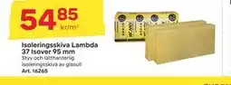 Byggmax Isoleringsskiva Lambda 37 Isover 95 mm erbjuda