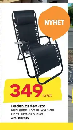 Byggmax Baden baden-stol erbjuda