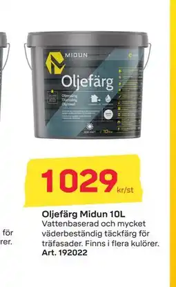 Byggmax Oljefärg Midun 10L erbjuda