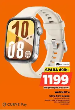 Power Huawei WATCH FIT 4 Ultra-Slim Design erbjuda