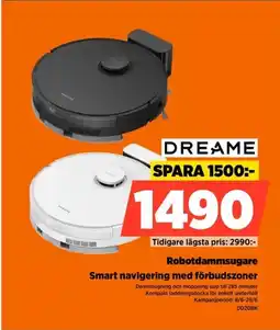 Power Dreame Robotdammsugare Smart navigering med förbudszoner erbjuda