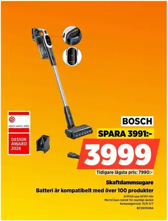Power Bosch Skaftdammsugare Batteri är kompatibelt med över 100 produkter erbjuda