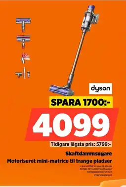 Power Dyson Skaftdammsugare Motoriseret mini-matrice til trange pladser erbjuda