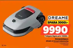 Power Dreame Robotgräsklippare Effektiv U-formad ruttplanering erbjuda