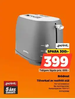 Power Point Brödrost Tillverkad av rostfritt stål erbjuda