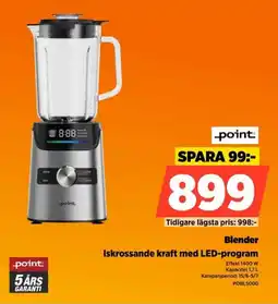 Power Point Blender Iskrossande kraft med LED-program erbjuda