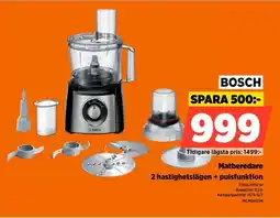 Power Bosch Matberedare 2 hastighetslägen + pulsfunktion erbjuda