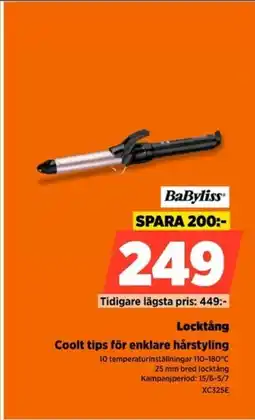 Power BaByliss Locktång Coolt tips för enklare hårstyling erbjuda