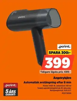 Power Point Ångstrykjärn Automatisk avstängning efter 8 min erbjuda