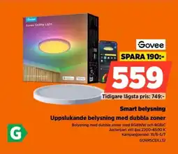 Power Govee Smart belysning Uppslukande belysning med dubbla zoner erbjuda