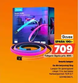 Power Govee Smarta lampor Ge din belysning färg erbjuda