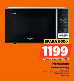 Power Whirlpool Mikrovågsugn Användarvänlig erbjuda
