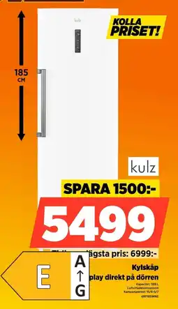 Power Kulz Kylskåp play direkt på dörren erbjuda