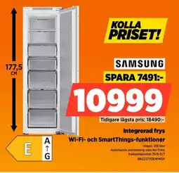 Power Samsung Integrerad frys Wi-Fi- och SmartThings-funktioner erbjuda