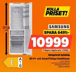 Power Samsung Integrerat kylskåp Wi-Fi- och SmartThings-funktioner erbjuda