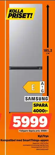 Power Samsung Kyl/frys Kompatibel med SmartThings-appen SAMSUNG SPARA erbjuda