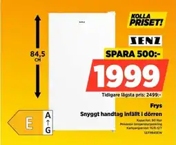 Power Senz Frys Snyggt handtag infällt i dörren erbjuda