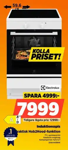 Power Electrolux Induktionsspis raktisk Hob2Hood-funktion erbjuda