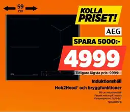 Power Aeg Induktionshäll Hob2Hood" och bryggfunktioner erbjuda