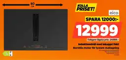 Power Eico Induktionshäll med inbyggd fläkt Borstlös motor för tystare matlagning erbjuda