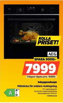 Power Aeg Inbyggnadsugn Mätsticka för enklare matlagning erbjuda