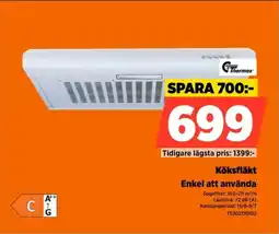 Power Thermex Köksfläkt Enkel att använda erbjuda