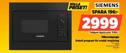 Power Siemens Mikrovågsugn Enkelt program för snabb rengöring erbjuda
