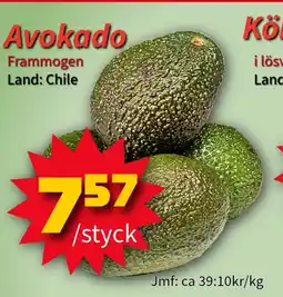 Extra Mjällby Stormarknad Avokado erbjuda