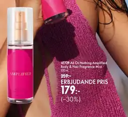 Oriflame All Or Nothing Amplified Body & Hair Fragrance Mist erbjuda