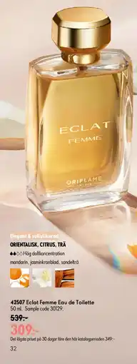 Oriflame Eclat Femme Eau de Toilette erbjuda