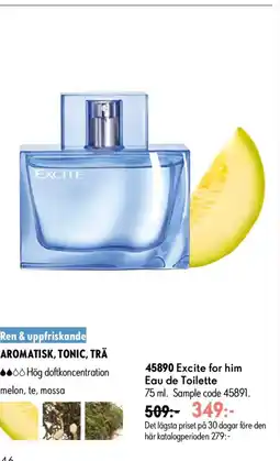 Oriflame Excite for him Eau de Toilette . erbjuda