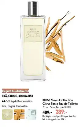 Oriflame Men's Collection Citrus Tonic Eau de Toilette erbjuda