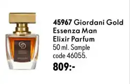 Oriflame Giordani Gold Essenza Man Elixir Parfum erbjuda