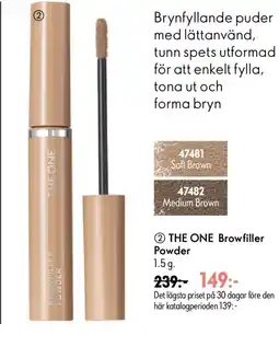 Oriflame THE ONE Browfiller Powder erbjuda