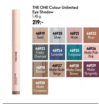 Oriflame THE ONE Colour Unlimited Eye Shadow erbjuda