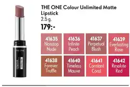 Oriflame THE ONE Colour Unlimited Matte Lipstick erbjuda