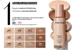 Oriflame THE ONE Everlasting Sync Stress-Free Foundation SPF 20 + UVA protection Natural erbjuda