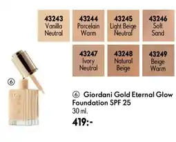 Oriflame Giordani Gold Eternal Glow Foundation SPF 25 erbjuda