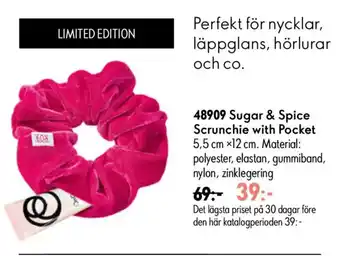 Oriflame Sugar & Spice Scrunchie with Pocket erbjuda