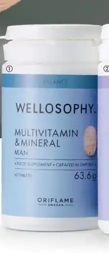 Oriflame Wellosophy Multivitamin & Mineral Man erbjuda