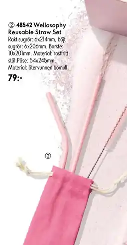Oriflame Wellosophy Reusable Straw Set erbjuda