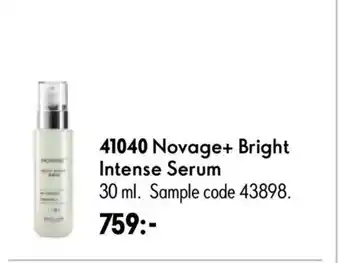 Oriflame Novage+ Bright Intense Serum erbjuda