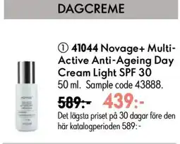 Oriflame Novage+ Multi- Active Anti-Ageing Day Cream Light SPF 30 erbjuda