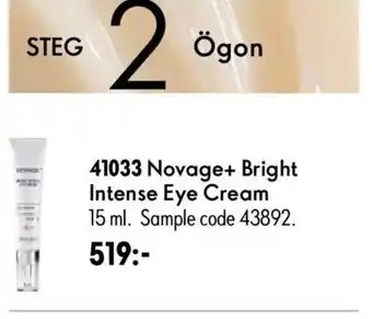 Oriflame Novage+ Bright Intense Eye Cream erbjuda