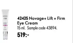 Oriflame Novage+ Lift + Firm Eye Cream erbjuda
