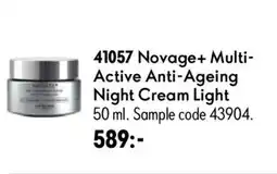 Oriflame Novage+ Multi- Active Anti-Ageing Night Cream Light erbjuda