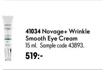 Oriflame Novage+ Wrinkle Smooth Eye Cream erbjuda