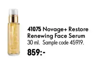 Oriflame Novage+ Restore Renewing Face Serum erbjuda