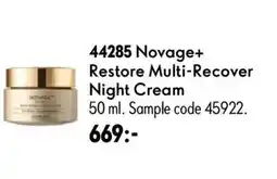 Oriflame Novage+ Restore Multi-Recover Night Cream erbjuda