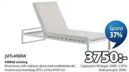 JYSK VONGE solsäng erbjuda